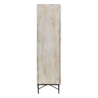 Kyra Grey Wash Elm Wood Wardrobe