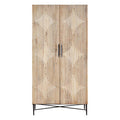 Kyra Grey Wash Elm Wood Wardrobe