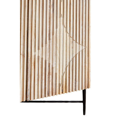 Kyra Grey Wash Elm Wood Wardrobe