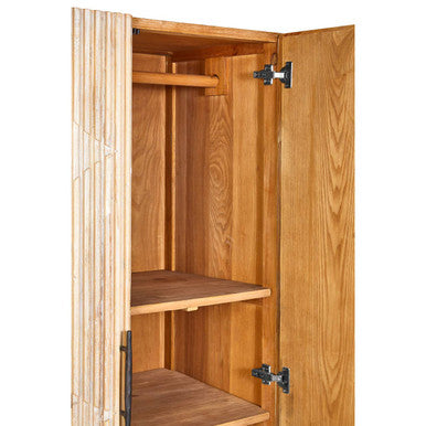 Kyra Grey Wash Elm Wood Wardrobe