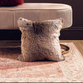 Bosie Lamina Mocha Ombre Square Fur Cushion
