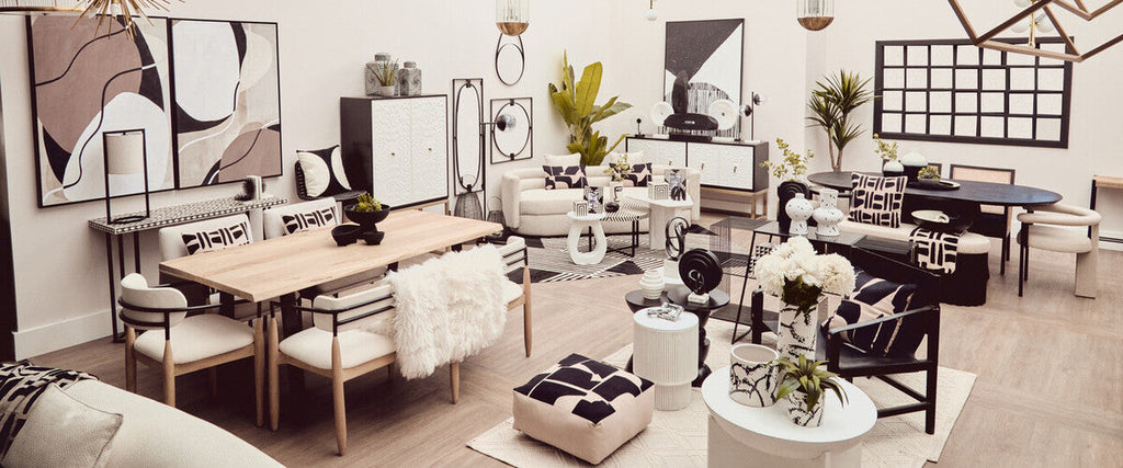 Bosie Ozella Black and Natural Square Cushion