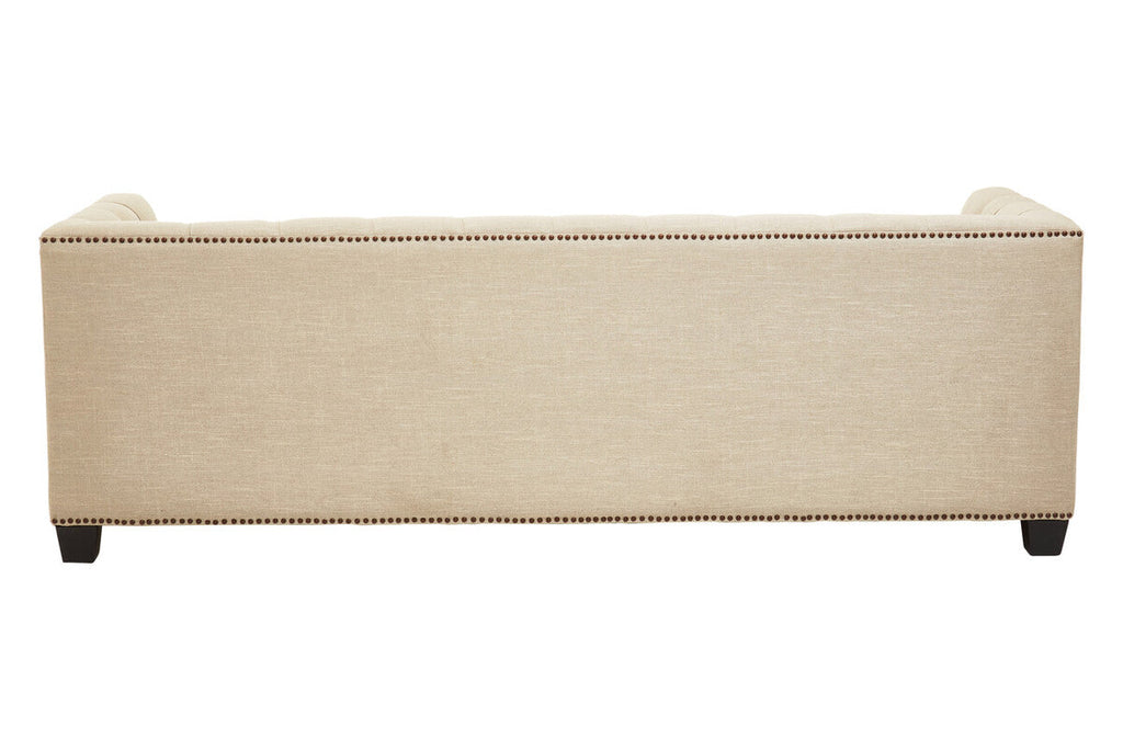 3 Seater Stone Fabric Sofa, Surina