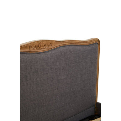 Parkside Grey Fabric Super Kingsize Bed