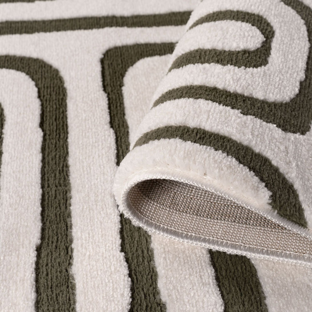 Loft Geometric Green Rug