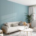 Acoustic Wall Panels in Baby Blue with Black Backing