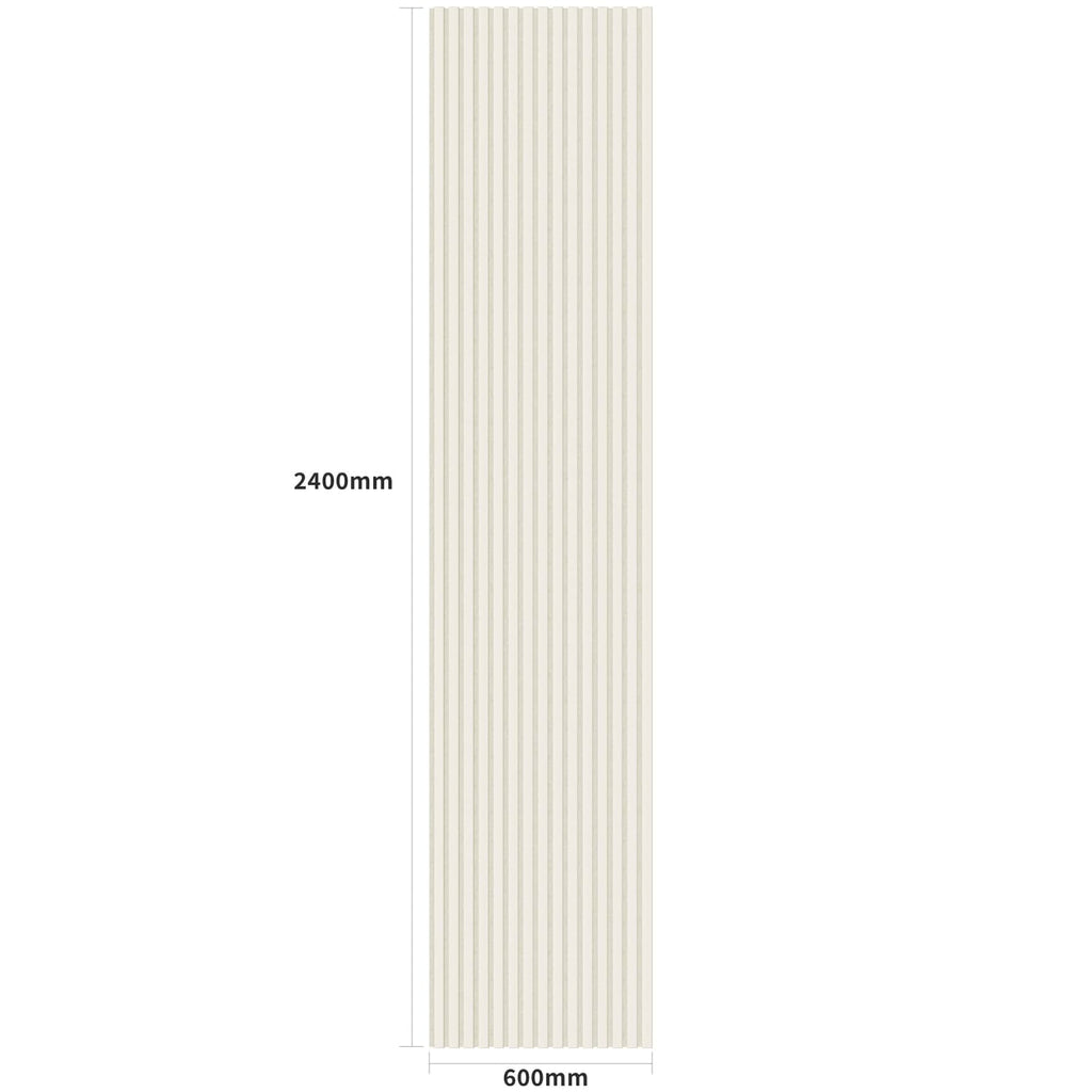 Acoustic Wall Panels in Scallop with White Backing