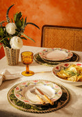 Camilla Dinner Plate, Green Garland