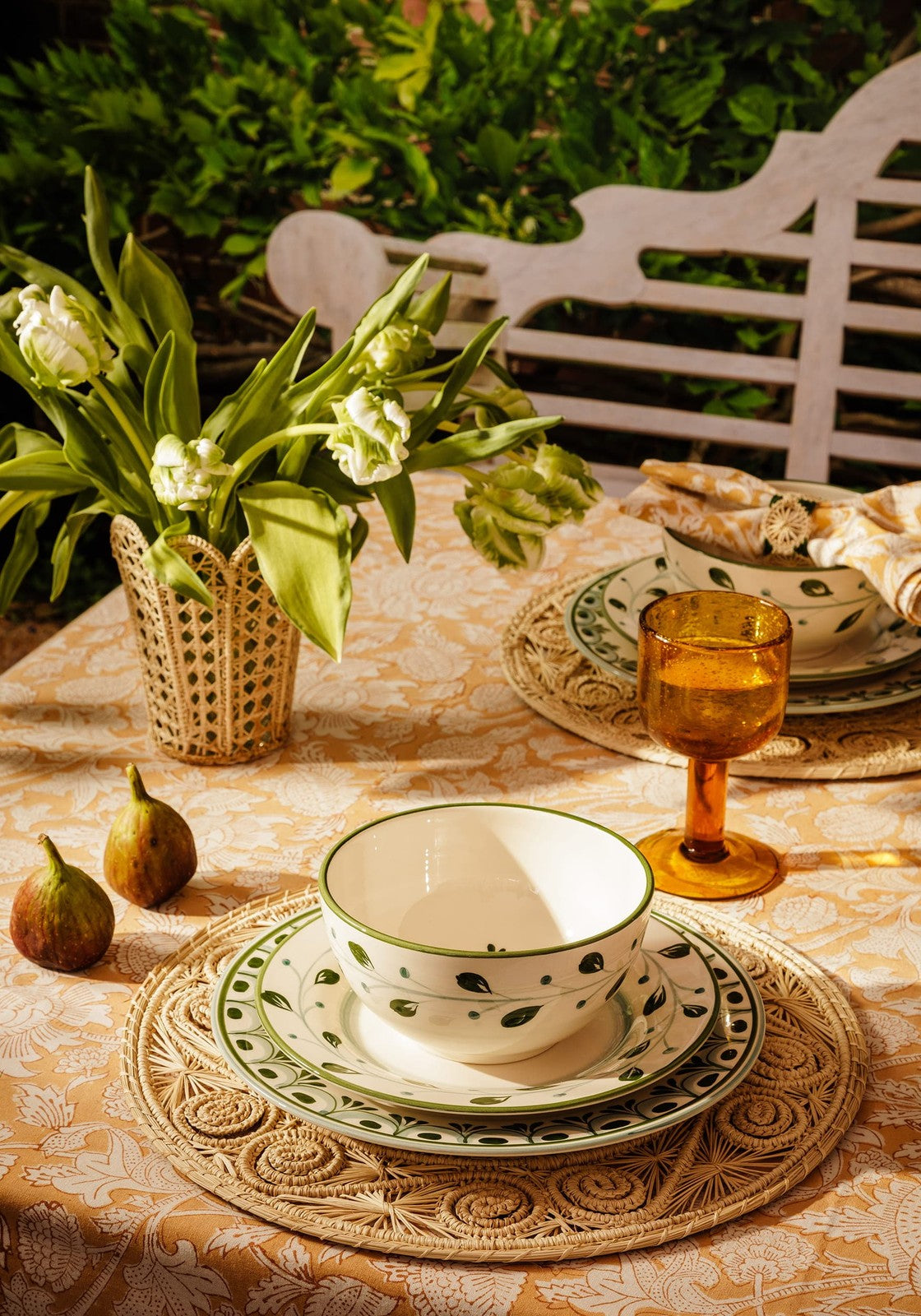 Cordelia Dinner Plate, Green
