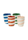 Gorgeous Striped tumblers (Cinco de Mayo) - Set of 4