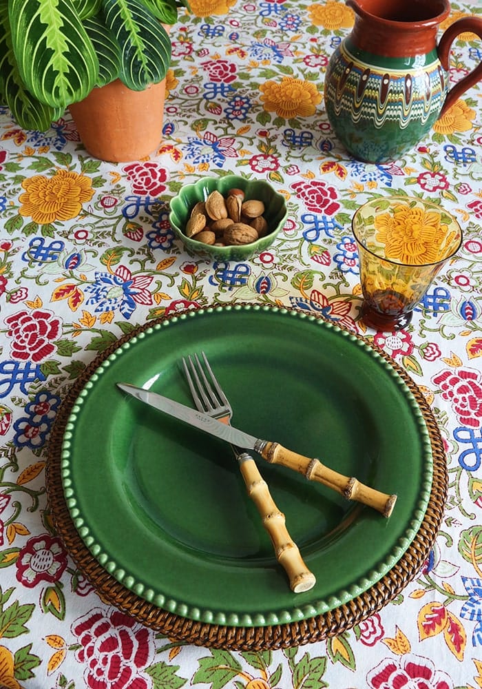 Green Scallop Ceramic Dip Bowls x 3
