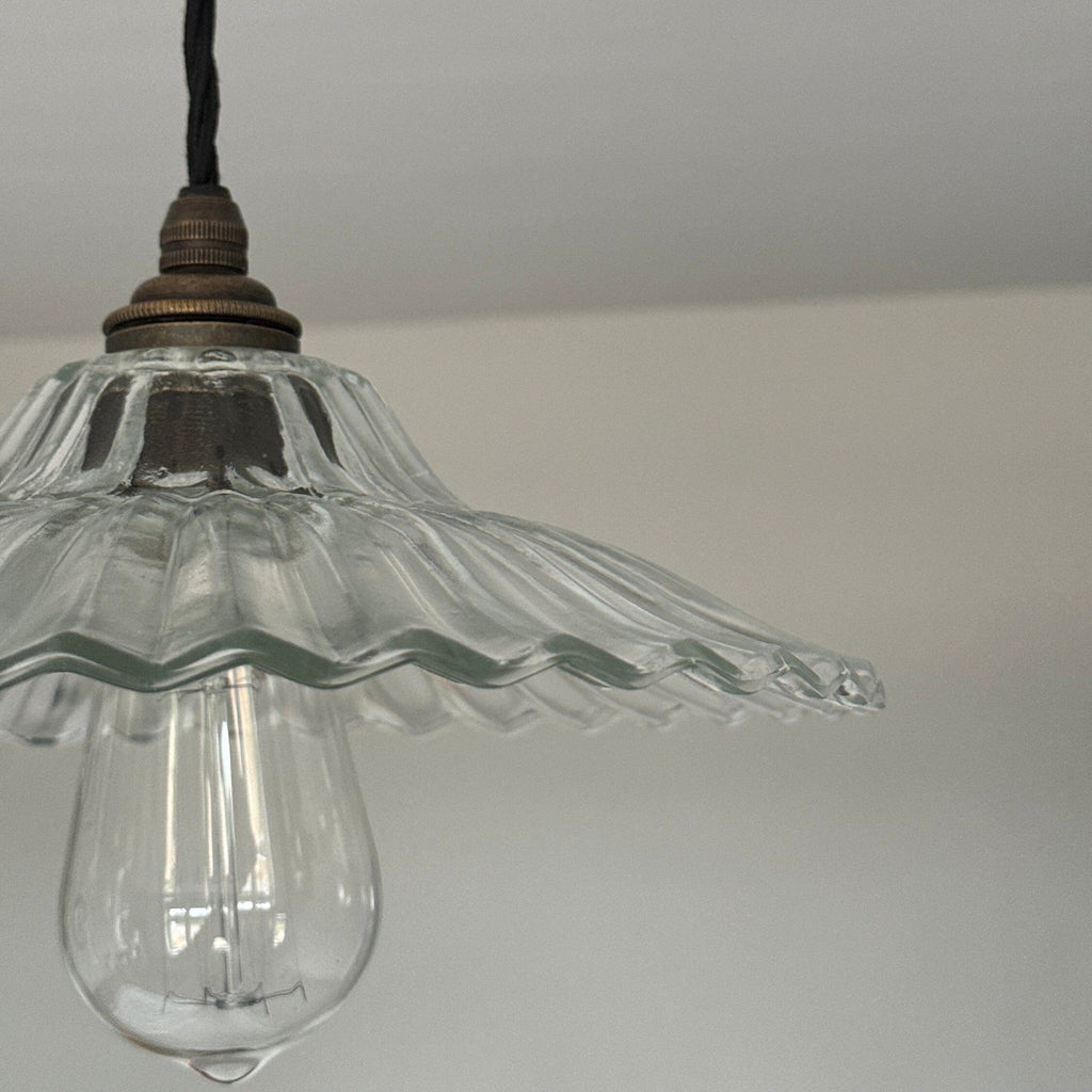 Lenwade ~ Prismatic Glass Shade Light Pendant Set