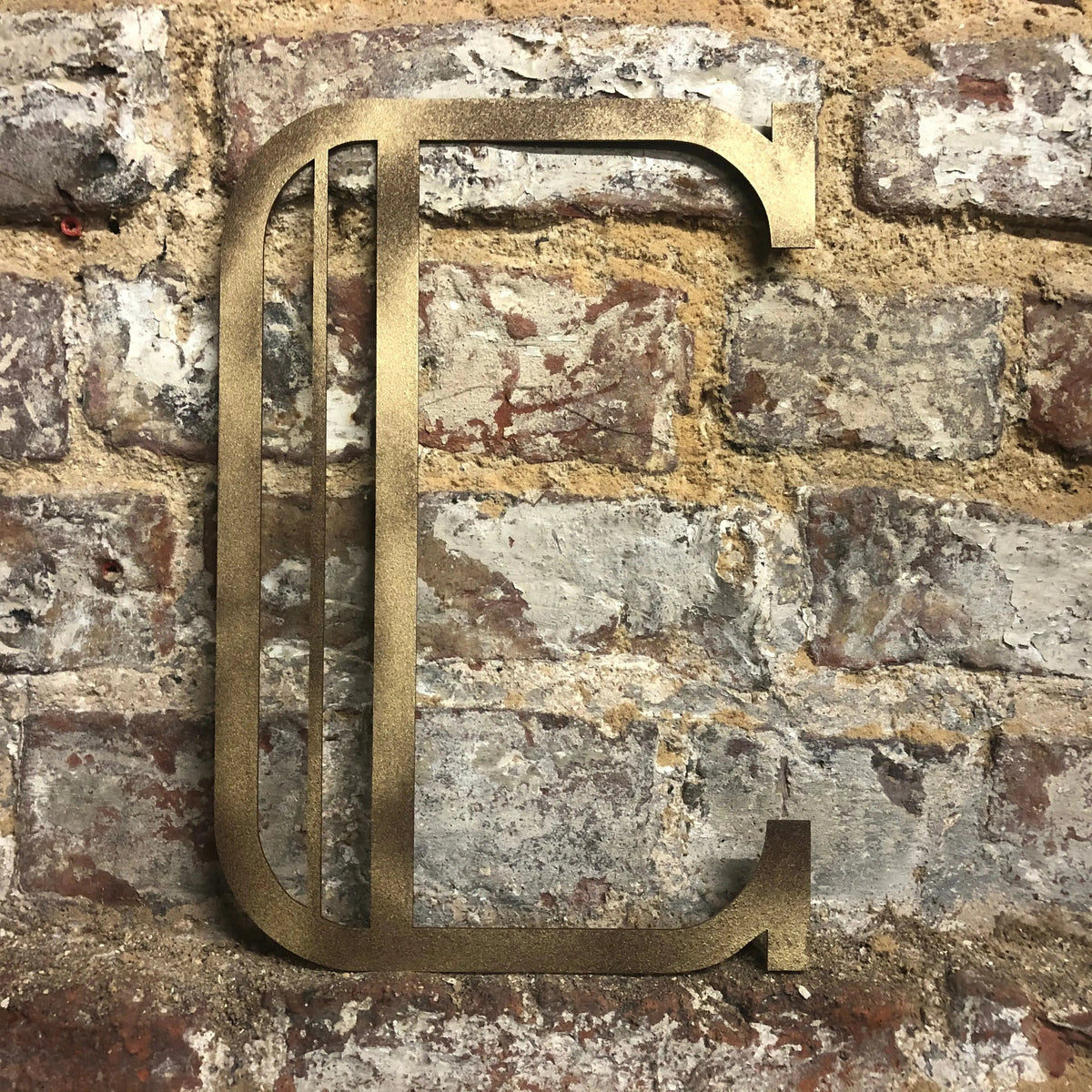 Gold Art Deco Metal Alphabet Letters – 5” or 12” Decorative Lettering A–Z