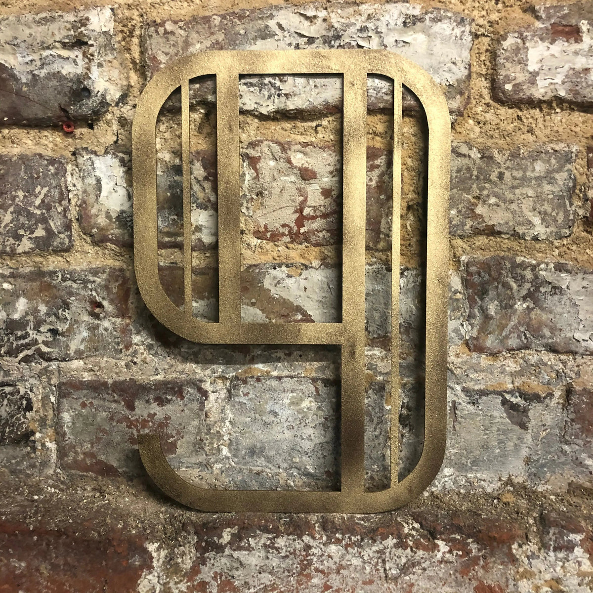 Gold Art Deco Metal Alphabet Letters – 5” or 12” Decorative Lettering A–Z