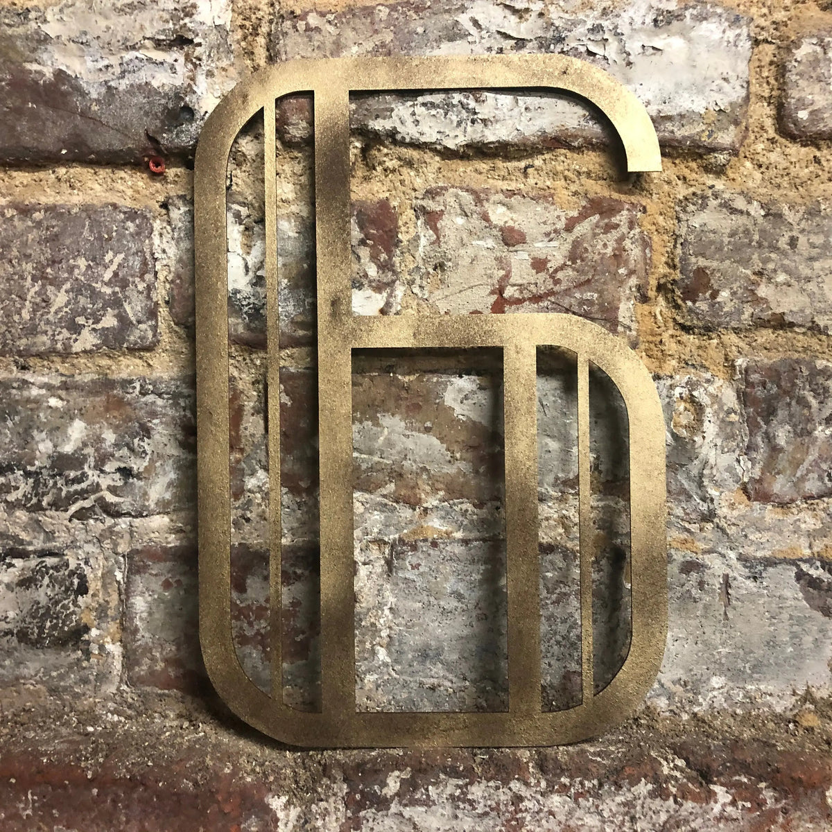 Gold Art Deco Metal Alphabet Letters – 5” or 12” Decorative Lettering A–Z
