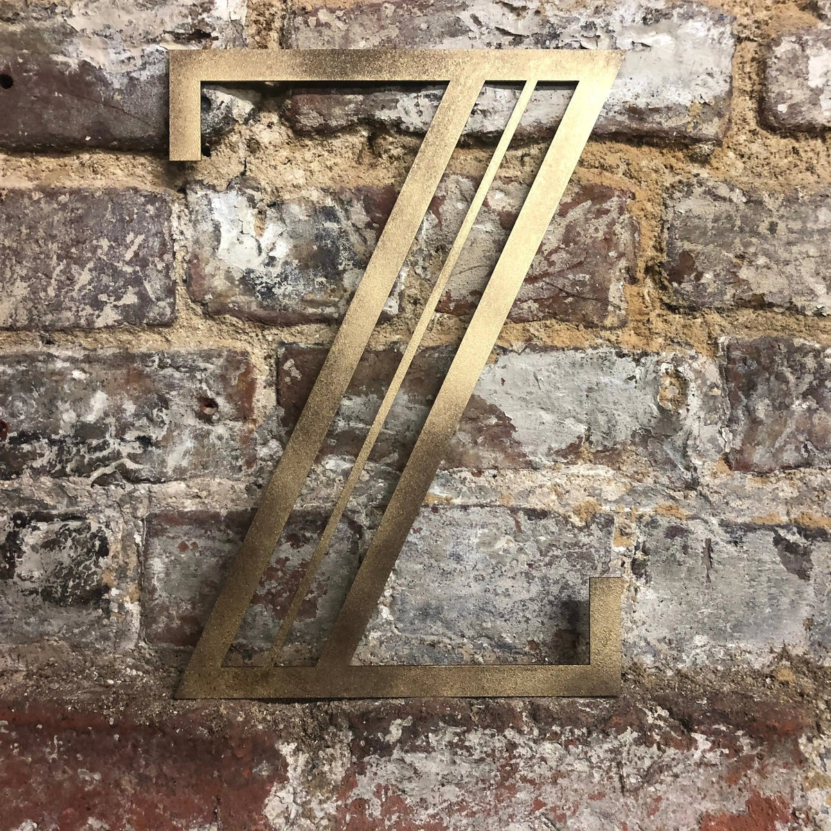 Gold Art Deco Metal Alphabet Letters – 5” or 12” Decorative Lettering A–Z