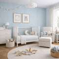 Large Fluted Wall Panels in Baby Blue - 240cm x 60cm