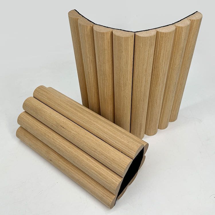 Large Fluted Wall Panels in Dusky Pink - 240cm x 60cm