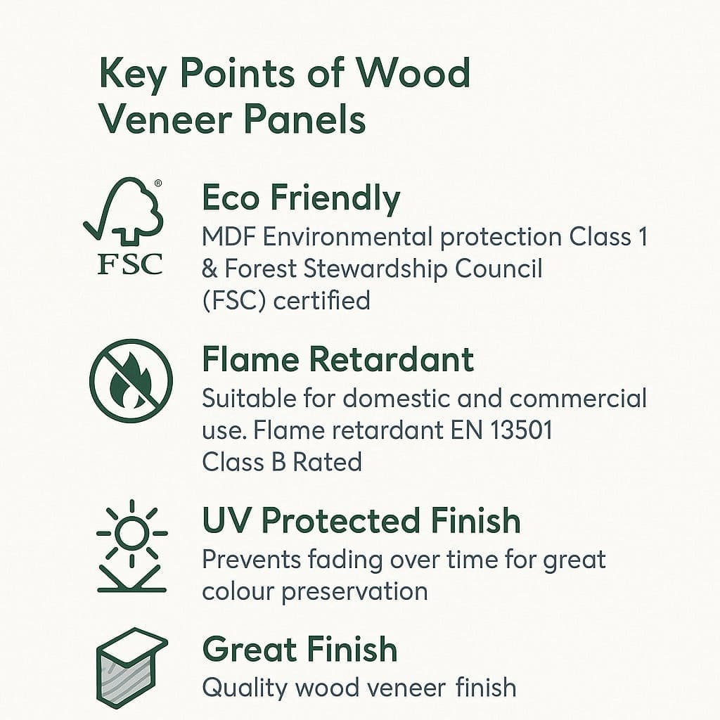 Natural Oak Acoustic Wall Panels