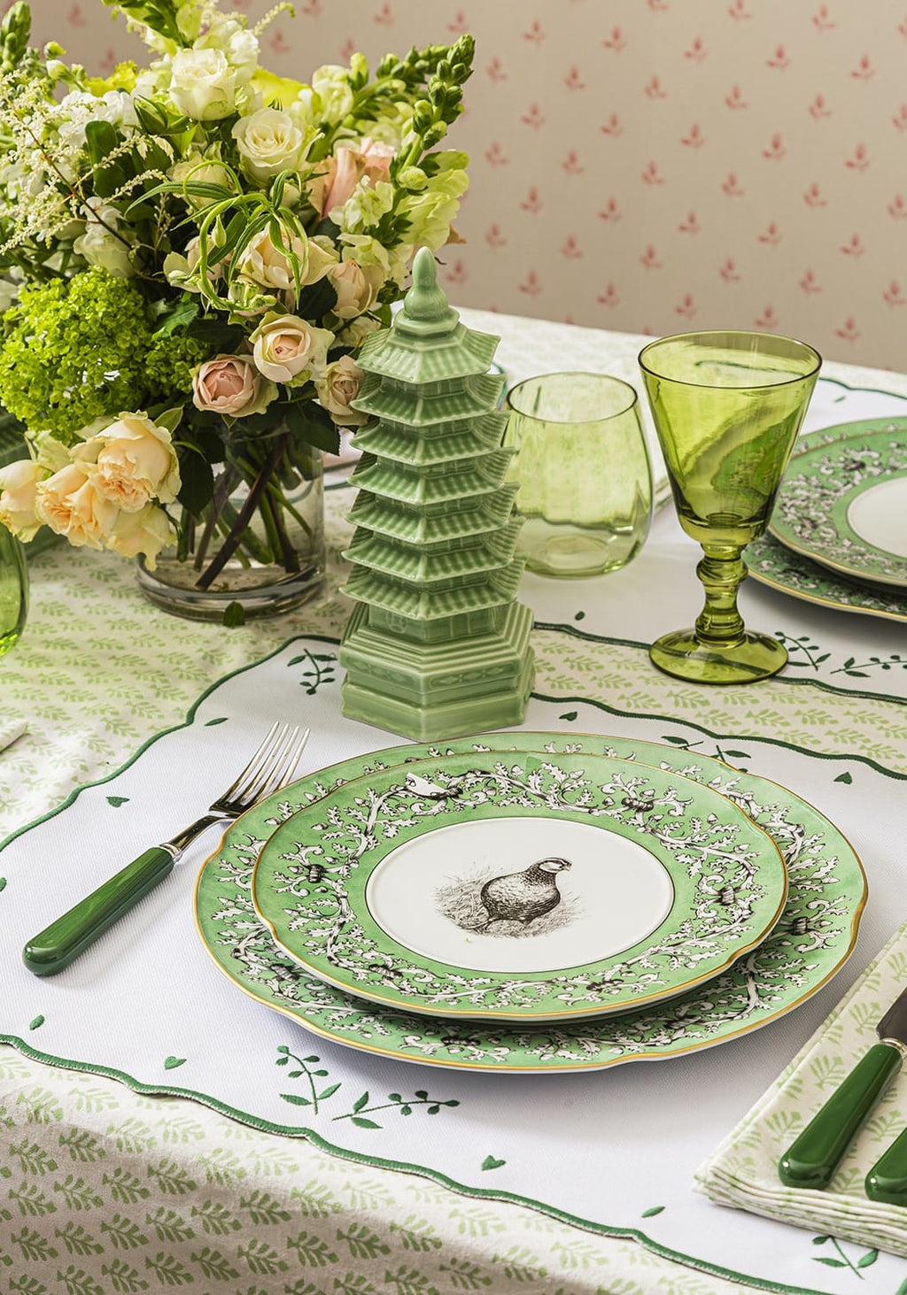 Pheasant Fancy Dessert Plates - Set of 4