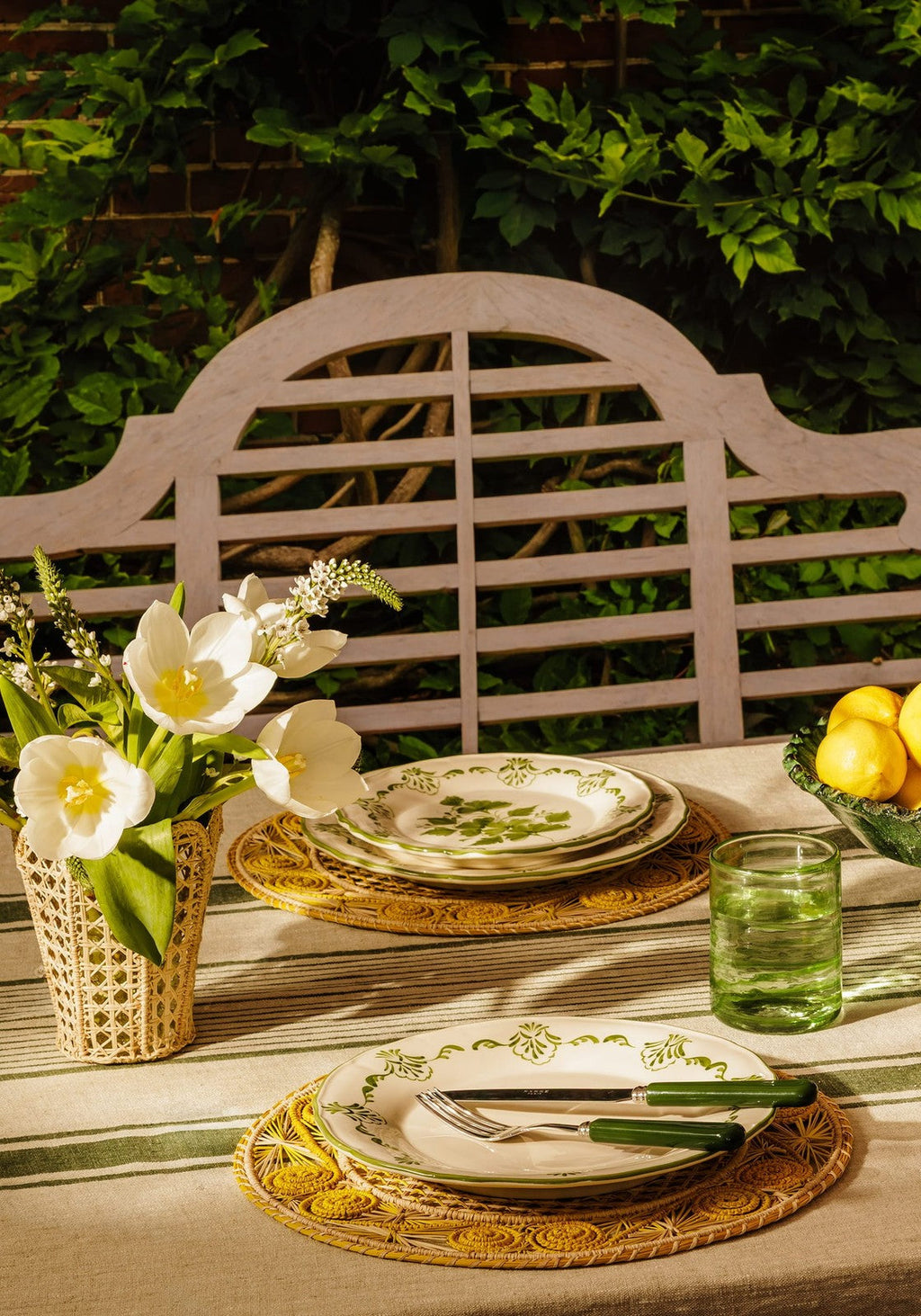 Atlántico Iraca Woven Placemat, Yellow